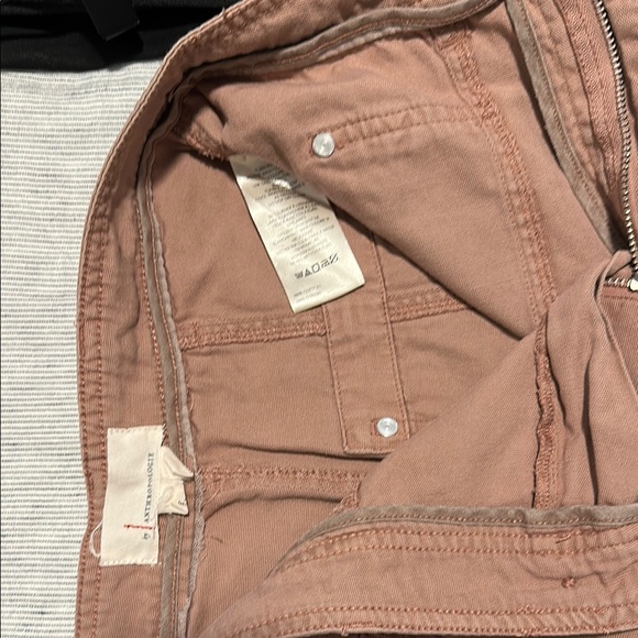 Anthropologie Carson Utility Barrel Pants Mauve color - Picture 2 of 4